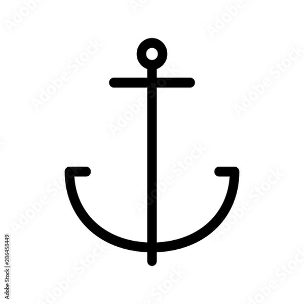 Fototapeta anchor icon vector