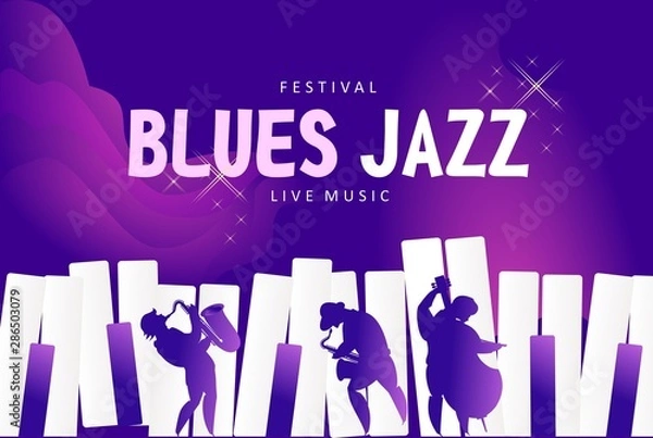 Obraz Blues jazz banner