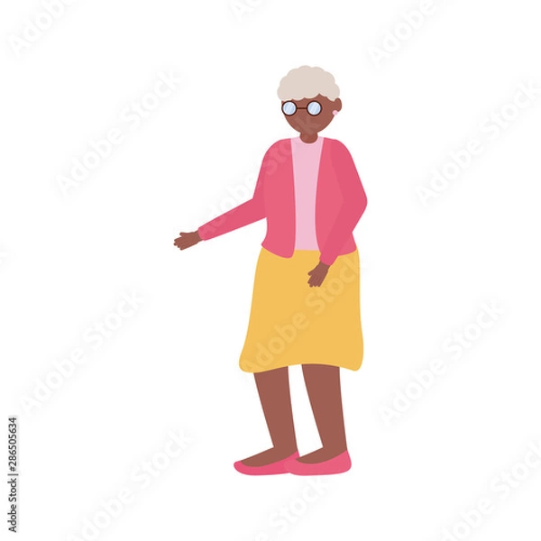 Fototapeta Grandmother cartoon vector design