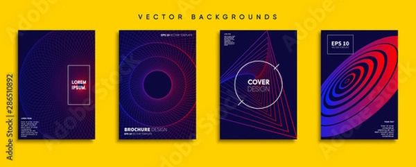 Fototapeta Minimal Vector cover designs. Future Poster template.