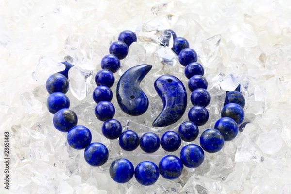 Obraz ラピスラズリ（勾玉とブレスレット）