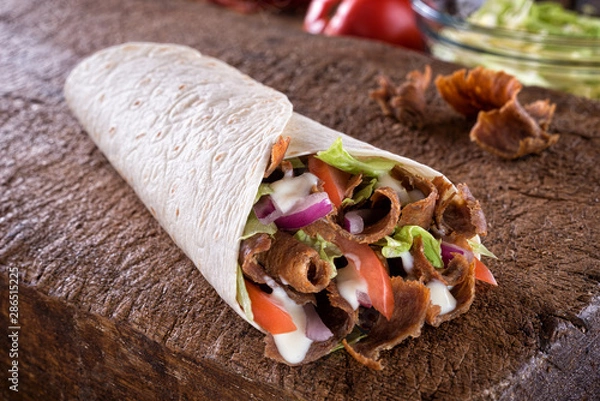 Obraz Doner Donair Kebab Wrap