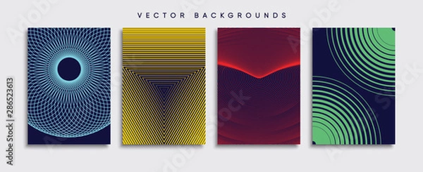 Fototapeta Minimal Vector cover designs. Future Poster template.