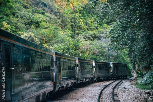 Obraz Train to Machu Picchu UNESCO World Heritage Site in Peru 