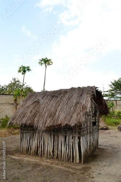 Obraz Wooden structure in traditional African style