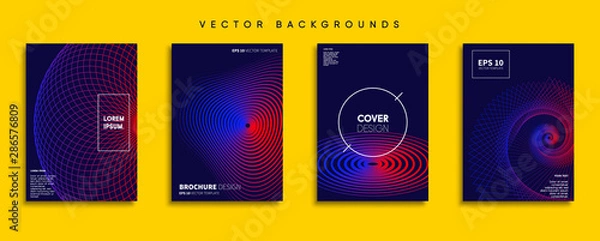 Fototapeta Minimal Vector cover designs. Future Poster template.