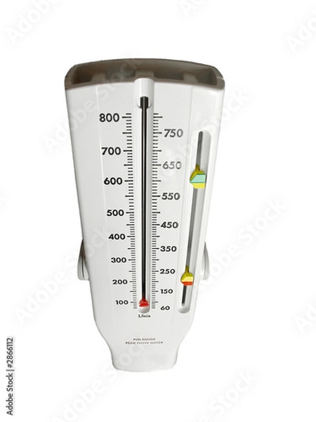 Fototapeta white peakflow meter
