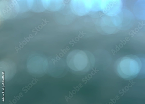 Obraz Blue bokeh background texture, calm abstract pattern.  