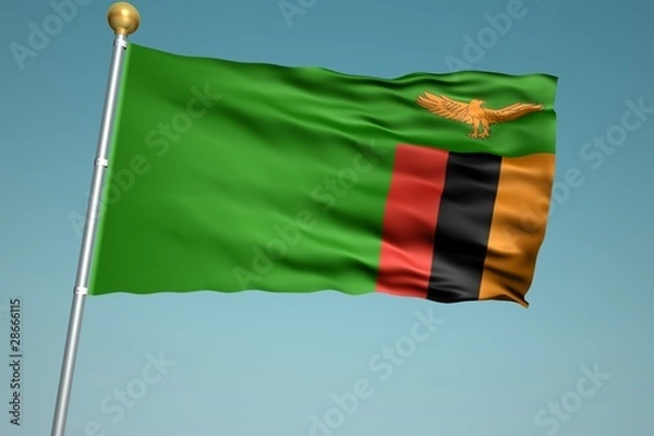 Obraz ザンビアの国旗