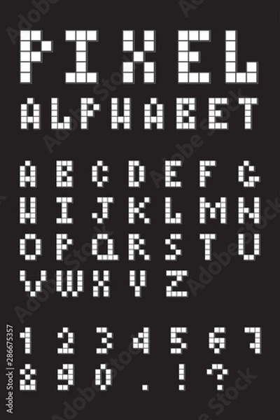 Obraz Retro pixel font