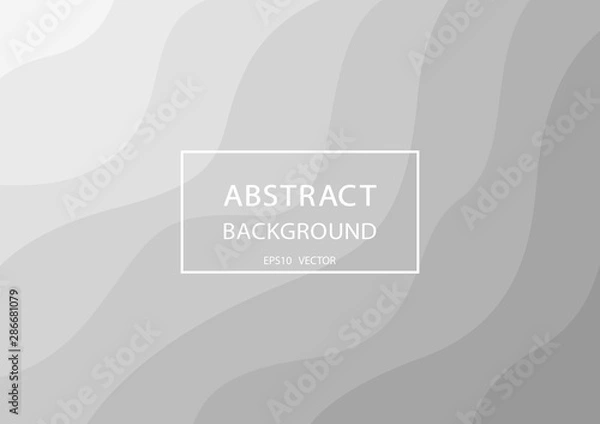 Fototapeta Abstract gray background with wave pattern