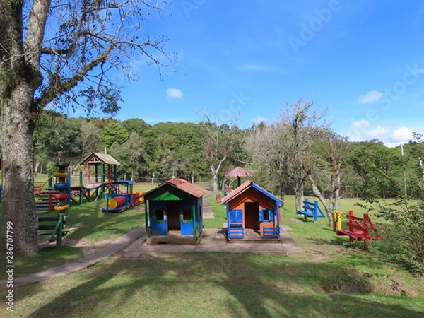 Obraz house in village