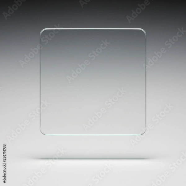 Obraz square glass abstract