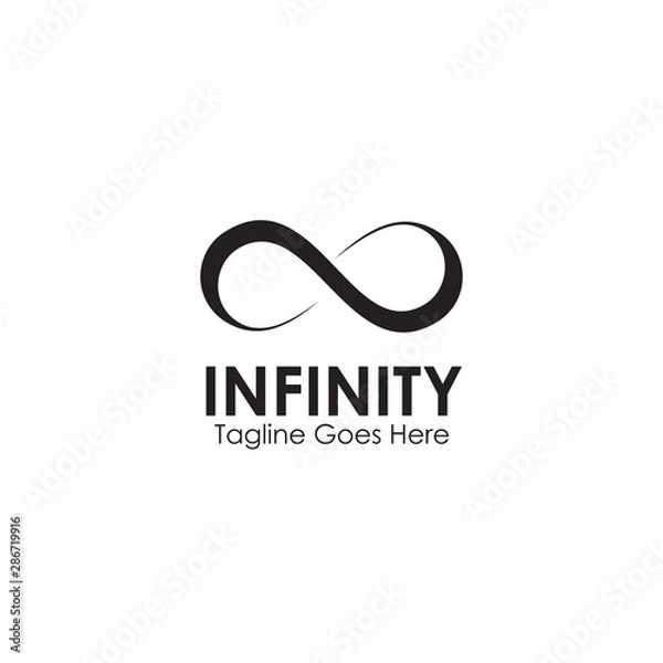Fototapeta Infinity logo design inspiration vector template