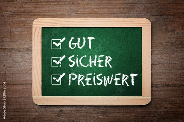 Obraz gut sicher preiswert