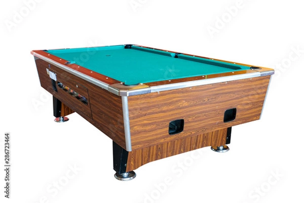Fototapeta pool table isolated on white background