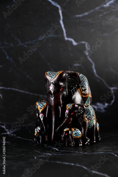 Obraz Elephant, carving, handmade crafts