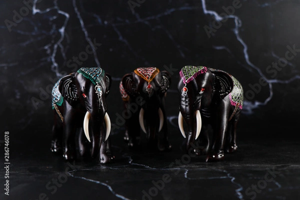 Obraz Elephant, carving, handmade crafts
