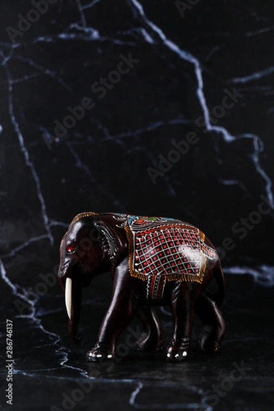 Obraz Elephant, carving, handmade crafts