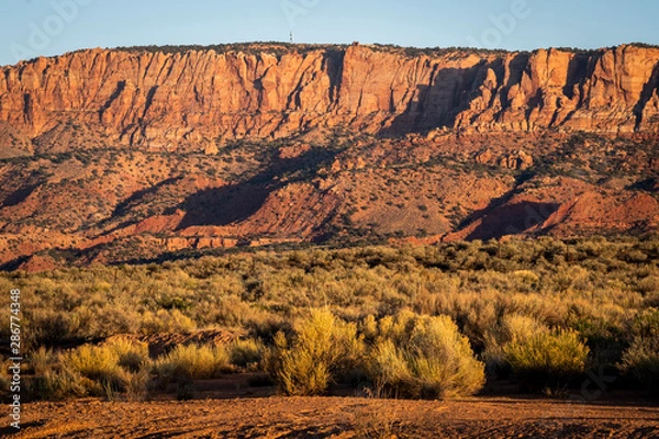 Fototapeta View of cliff face in Monument Valley Utah, USA