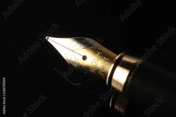 Obraz pen on black background