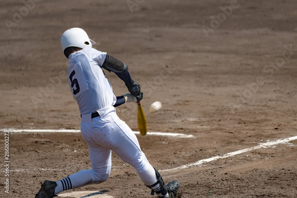 Fototapeta 高校野球試合風景