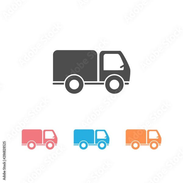 Fototapeta Truck icon set vector. Vector