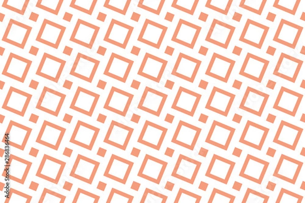 Fototapeta Abstract geometric pattern. A seamless vector background. White and pink ornament. Graphic modern pattern. Simple lattice graphic design