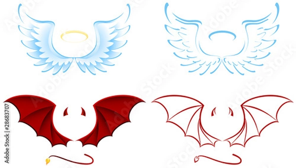 Obraz Angel and Devil