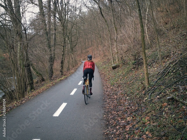 Fototapeta Winter ride in Moravian Karst, this time without ice or snow