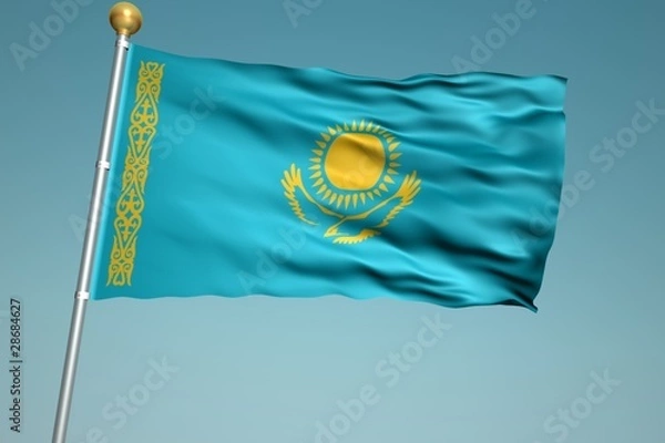 Fototapeta カザフスタンの国旗