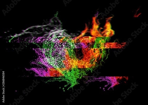 Fototapeta 抽象的なハート