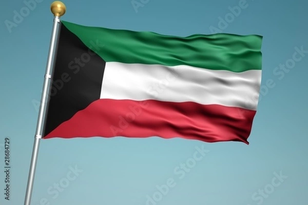 Fototapeta クウェートの国旗