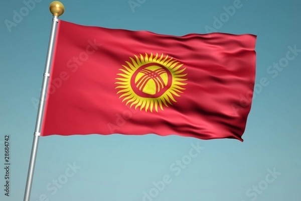 Fototapeta キルギスの国旗