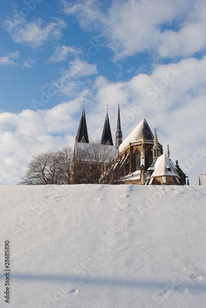 Obraz Halberstädter Dom im Tiefschnee