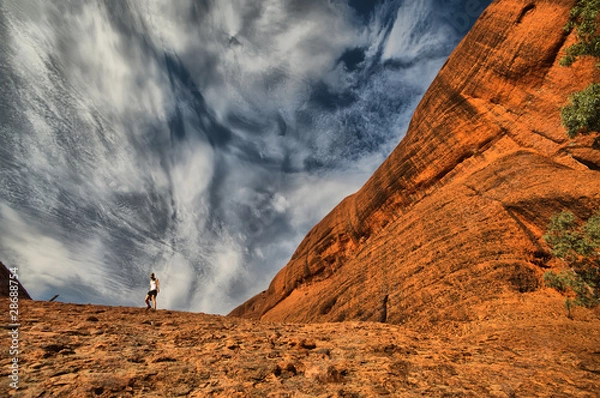 Obraz roca paisaje piedra naranja