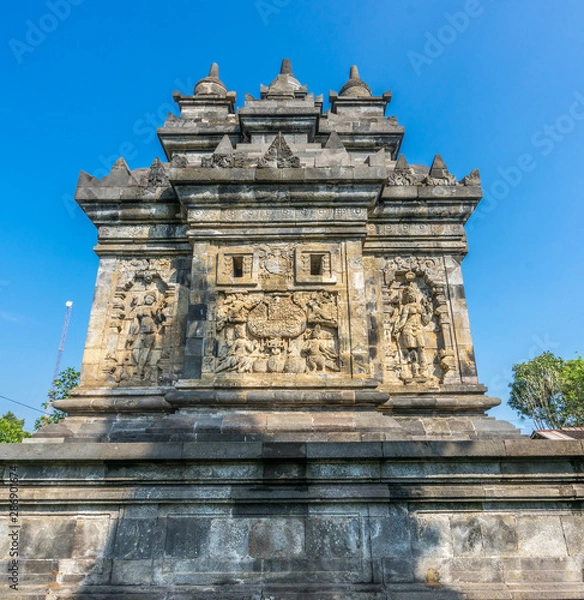 Obraz Kalpataru tree carved at Candi Pawon Temple, is a Buddhist temple located between Borobudur and Mendut temple. In Central Java, Indonesia