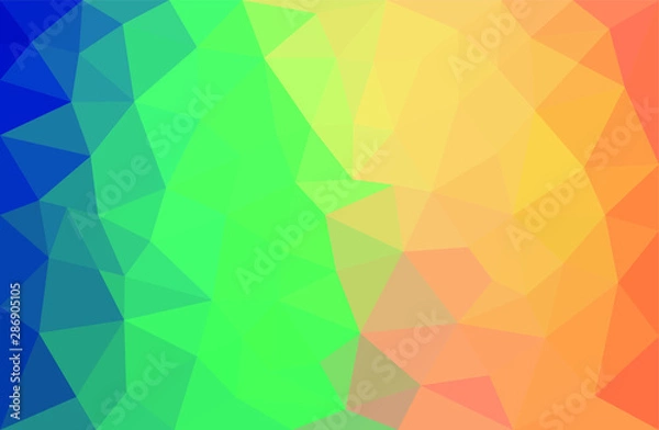 Obraz Geometric raindow pastel background with triangular polygons. Abstract design. Vector illustration