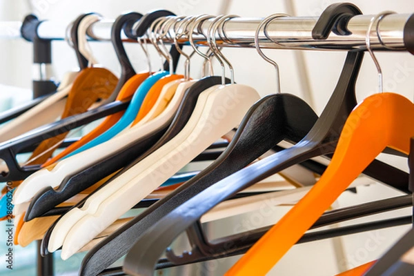 Fototapeta The image of a raw of hangers