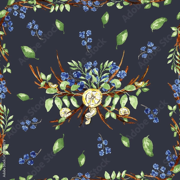 Obraz Watercolor floral pattern