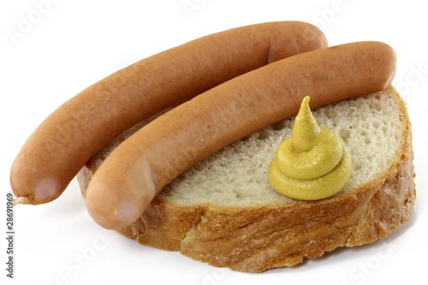 Obraz wurst mit brot