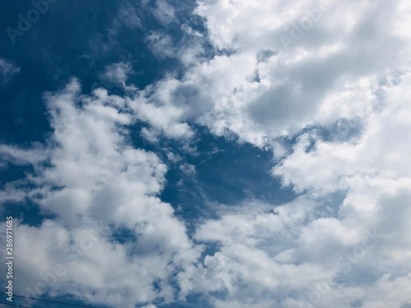 Obraz blue sky with clouds