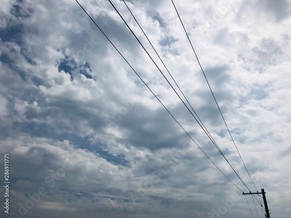 Obraz blue sky and clouds
