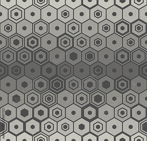 Fototapeta Seamless Honeycomb Wallpaper. Decorative Hexagon Pattern