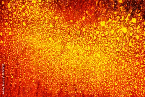 Obraz Heat abstract background from rusty metal