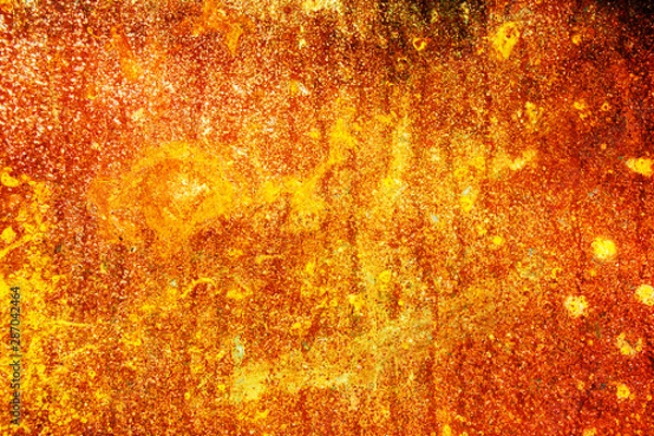 Obraz Heat abstract background from rusty metal