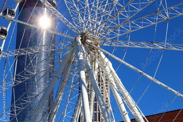 Obraz ferris wheel closeup