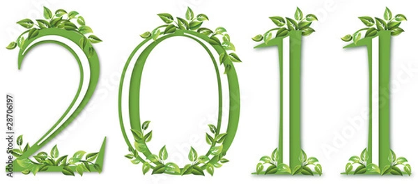 Fototapeta new year 2011