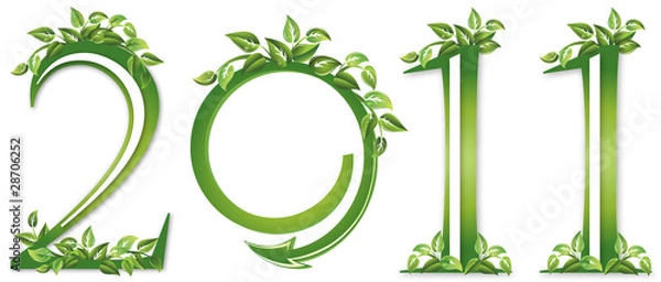 Fototapeta new year 2011