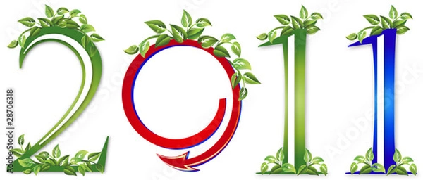 Fototapeta new year 2010